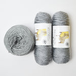 Gray Soft + Shiny Acrylic Yarn - 3 Skeins