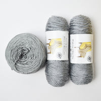 Gray Soft + Shiny Acrylic Yarn - 3 Skeins