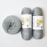 Gray Soft + Shiny Acrylic Yarn - 3 Skeins