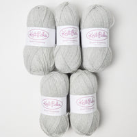 Gray Knit Picks Stroll Fingering Superwash Merino Wool + Nylon Yarn - 5 Skeins