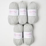 Gray Knit Picks Stroll Fingering Superwash Merino Wool + Nylon Yarn - 5 Skeins