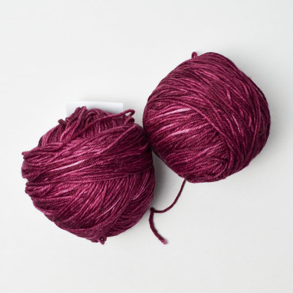 Dahlia Madeline Tosh Worsted Superwash Marino Wool Yarn - 2 Balls