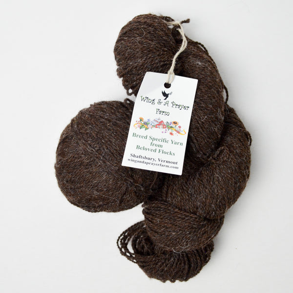 Brown Wing & A Prayer Wool + Mohair Blend Yarn - 2 Skeins