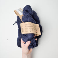 Navy Blue HiKoo Sueño Superwash Merino + Bamboo Blend Yarn - 3 Skeins