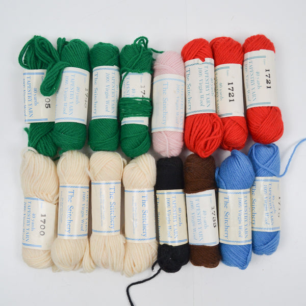 The Stitchery Virgin Wool Tapestry Yarn - 16 Skeins