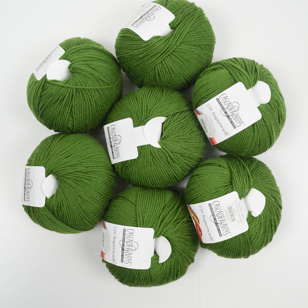 Green Cascade Yarns 220 Superwash Wool Yarn - 7 Skeins