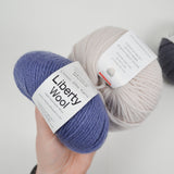 Blue + Gray Classic Elite Yarns Liberty Wool Washable Wool Yarn - 4 Skeins