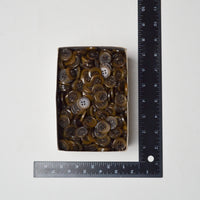 Translucent Brown Four-Hole Tortoiseshell Buttons, Size 32 (13/16") Default Title