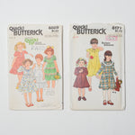 Vintage Quick! Butterick Children's Size 5 Dress Sewing Pattern Bundle - Set of 2 Default Title